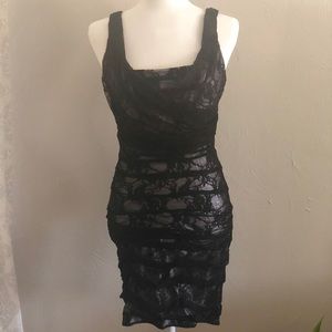 Express Lace Ruched Dress